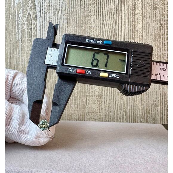 NEW 1ct Aquamarine Moissanite in AU750 -sz.8.25 - Picture 7 of 9